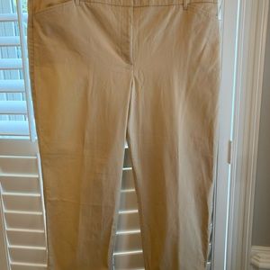 NWT Talbots Perfect Crop Pant Size 18 Slim leg.